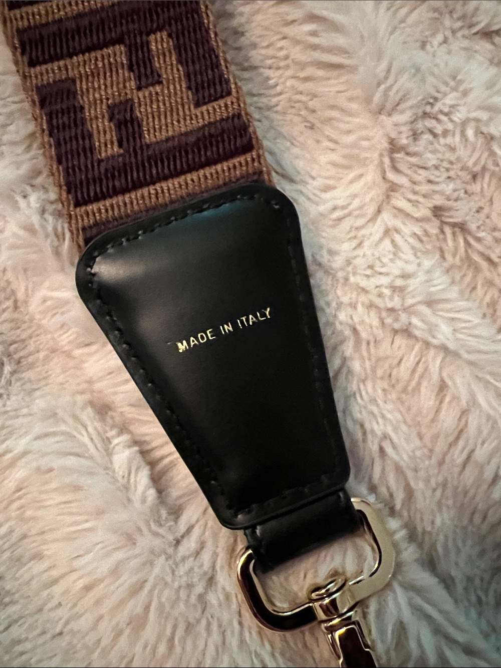 Authentic Fendi Brown Monogram Adjustable Messenger Bag Strap - Picture 2 of 15